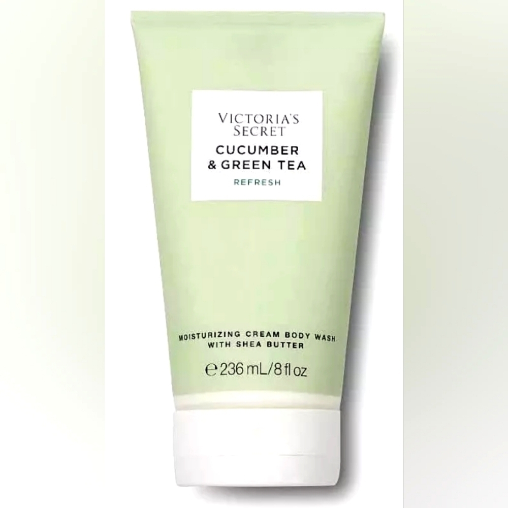 VICTORIA'S SECRET CUCUMBER & GREEN TEA REFRESH MOISTURIZING CREAM BODY WASH 8 0Z